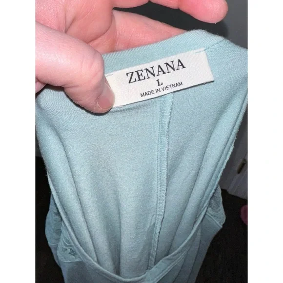 Zenana Lacey short sleeve top - Picture 5 of 5